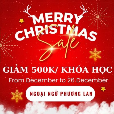Giảm học phí nhân dịp NOEL