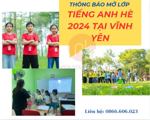 Học tiếng anh hè tại Vĩnh Yên