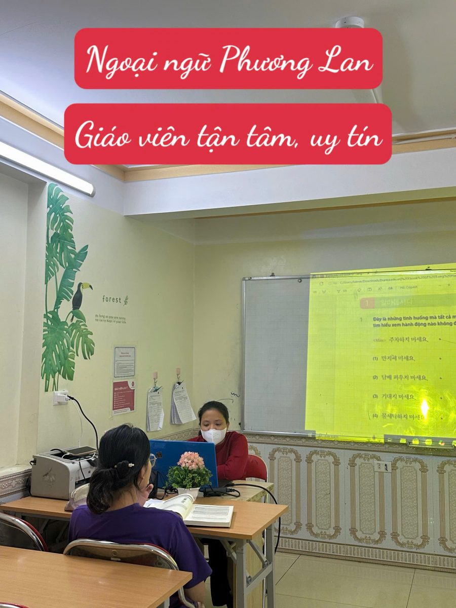 Học tiếng Hàn tại Vĩnh Phúc 1 kèm 1 cùng gia sư Ngoại ngữ Phương Lan