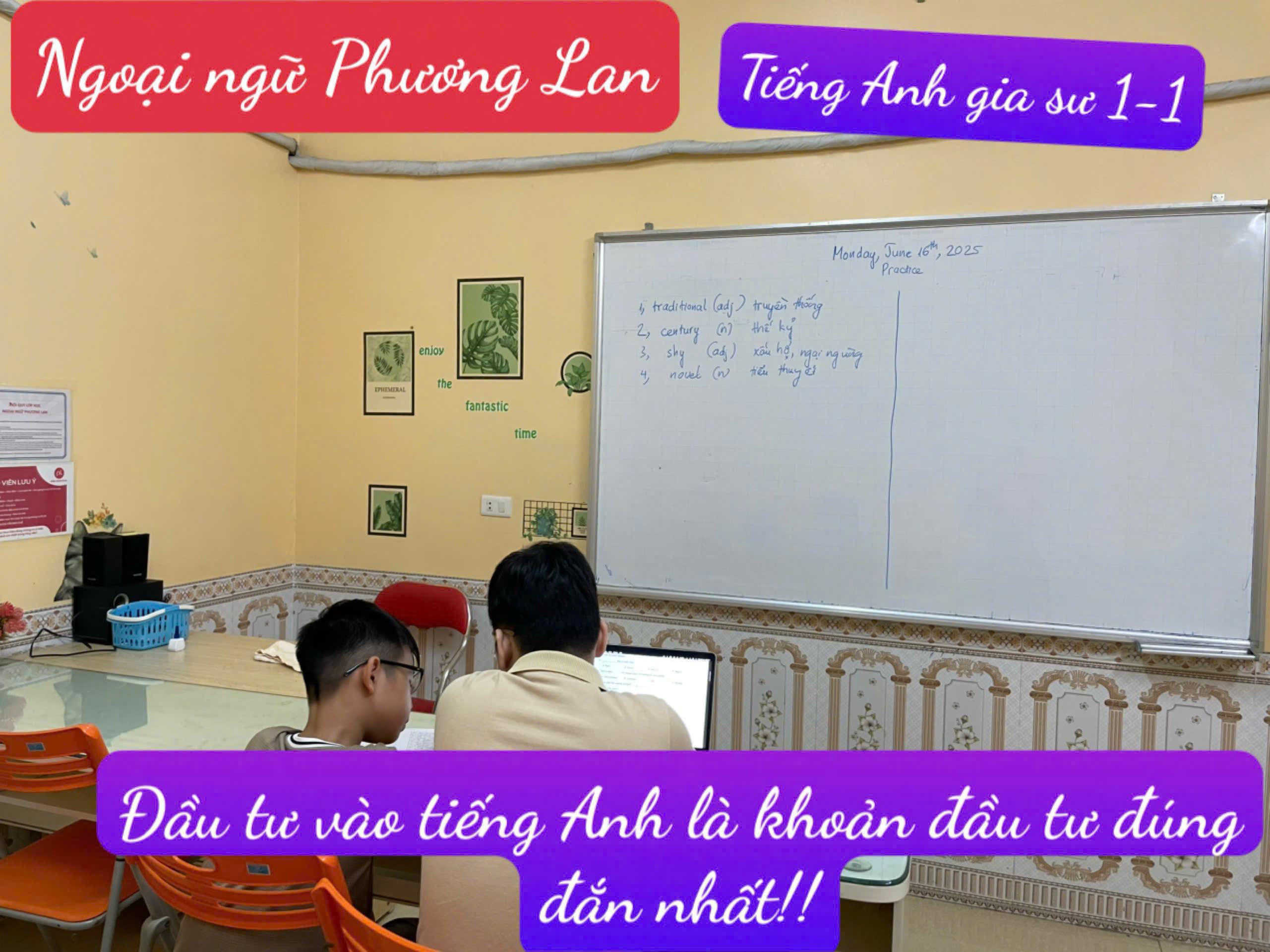 Học tiếng Anh tại Vĩnh Phúc cùng gia sư Ngoại ngữ Phương Lan