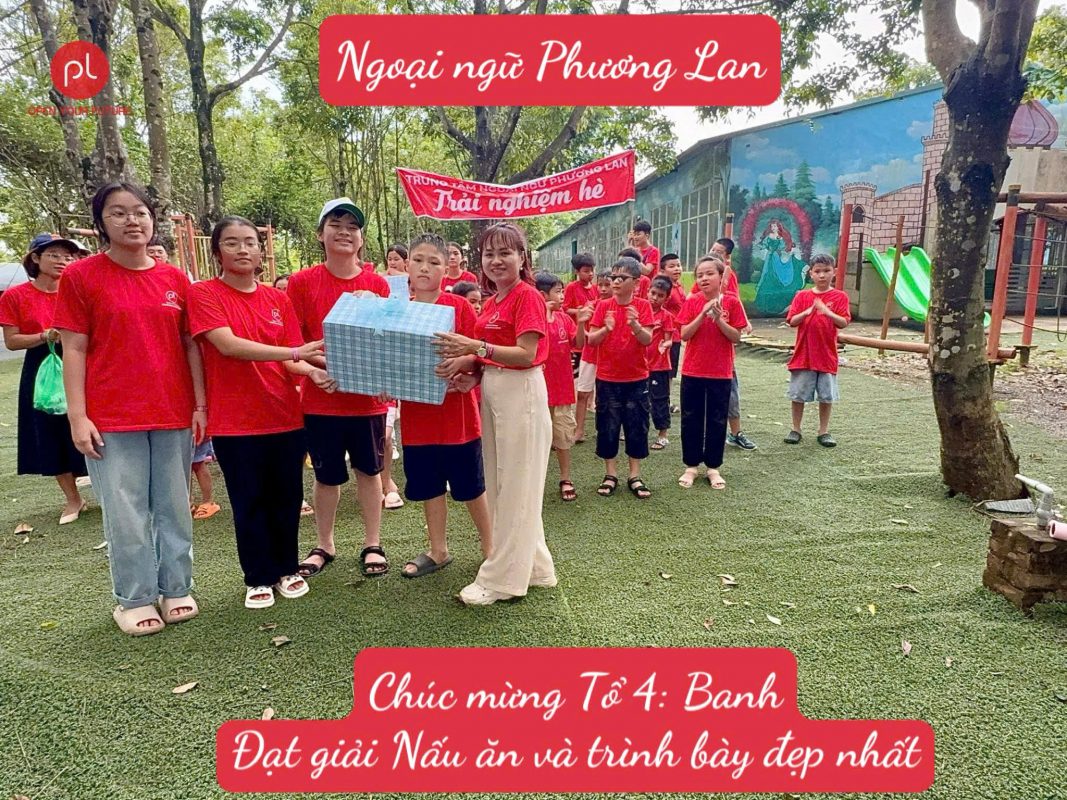 Trung tâm tiếng Anh Vĩnh Yên: Chúc mừng Tổ 4 - Banh - Đạt giải Nấu ăn và trình bày đẹp nhất