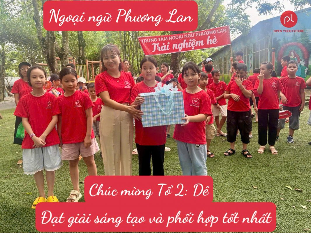 Trung tâm tiếng Anh Vĩnh Yên: Chúc mừng Tổ 2 - Dê - Đạt giải Sáng tạo và phối hợp tốt nhất