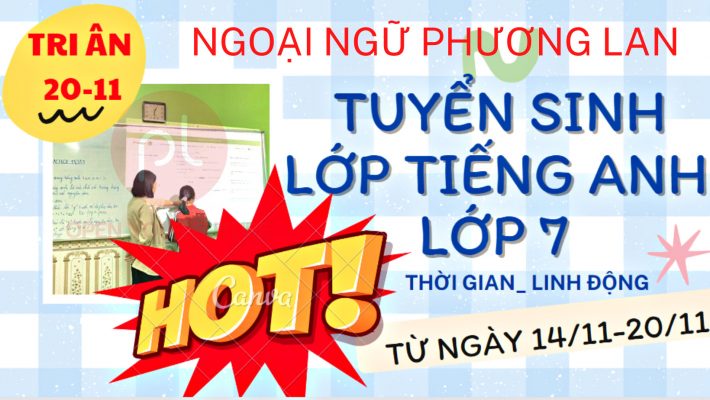 tiếng anh lớp 7 tại Vĩnh Phúc