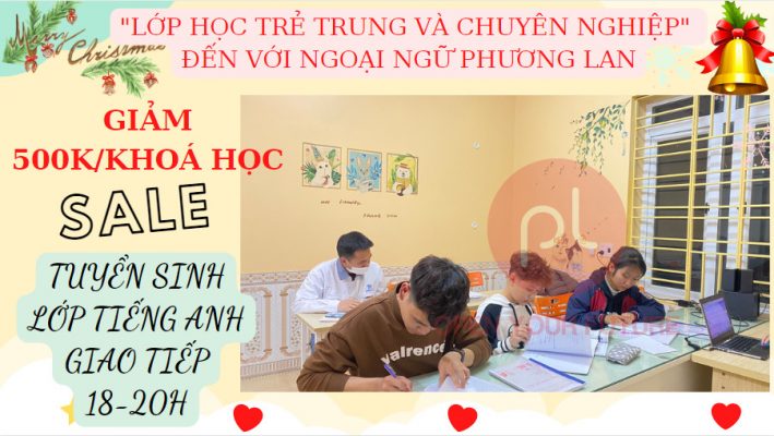 Giảm học phí tiếng anh giao tiếp tại Vĩnh Phúc