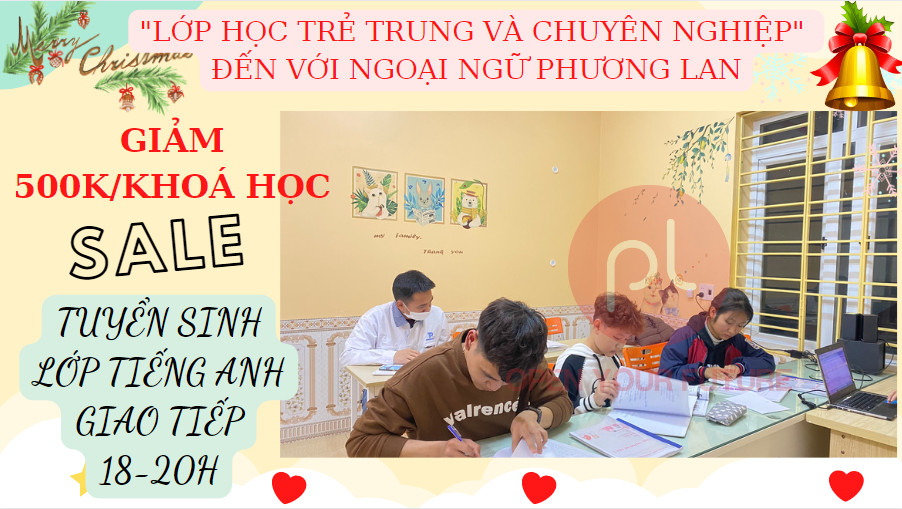 Giảm học phí tiếng anh giao tiếp tại Vĩnh Phúc