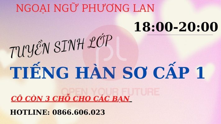 tiếng hàn sơ cấp 1