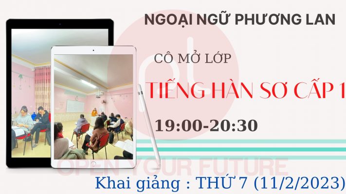 TIẾNG HÀN SƠ CẤP 1