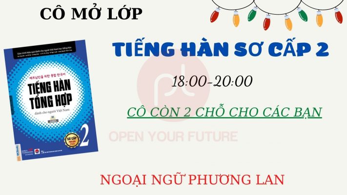 tiếng hàn sơ cấp 2