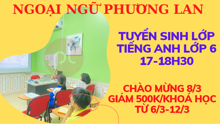 tiếng anh lớp 6 tại Vĩnh Phúc
