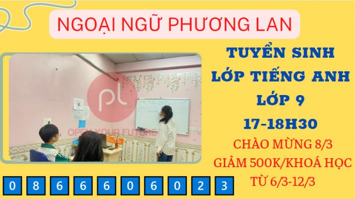 tiếng anh ôn thi lớp 9 lên lớp 10 tại Vĩnh Phúc