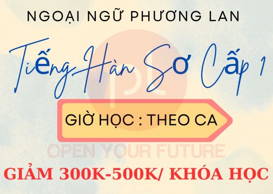 tiếng hàn sơ cấp 1