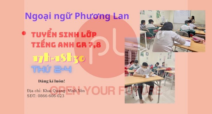 tiếng anh lớp 7 tại Vĩnh Phúc