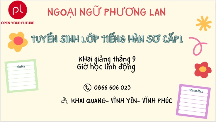 tiếng hàn sơ cấp