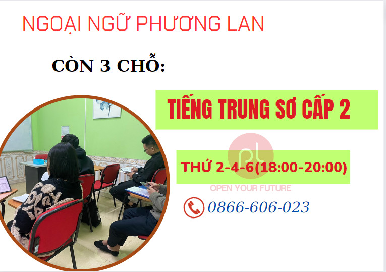 tiếng trung HSK2 tại Vĩnh Phúc