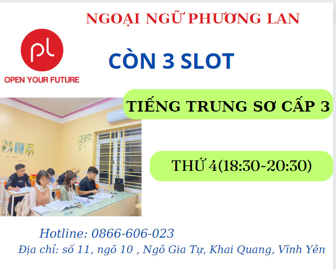 tiếng trung vĩnh phúc