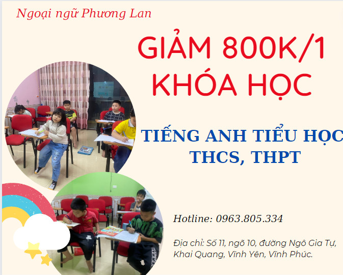 tiếng anh vĩnh yên