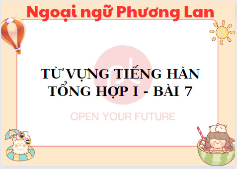 Tiếng Hàn sơ cấp 1