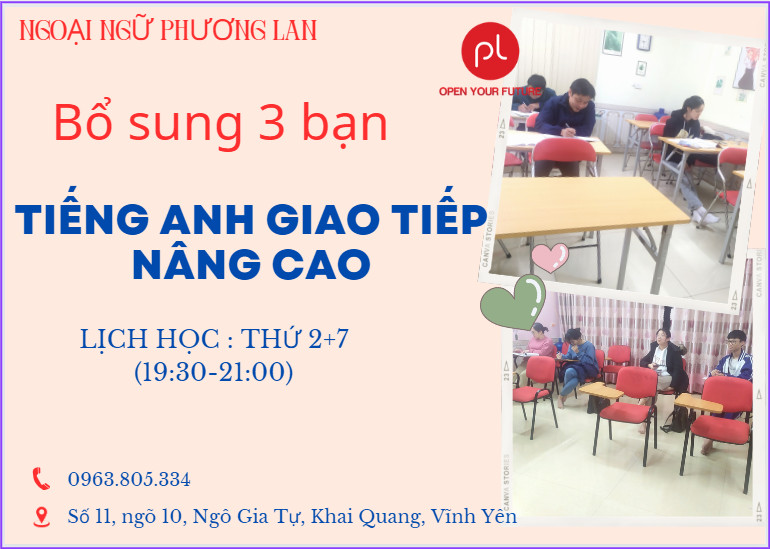 trung tâm tiếng anh Vĩnh Yên