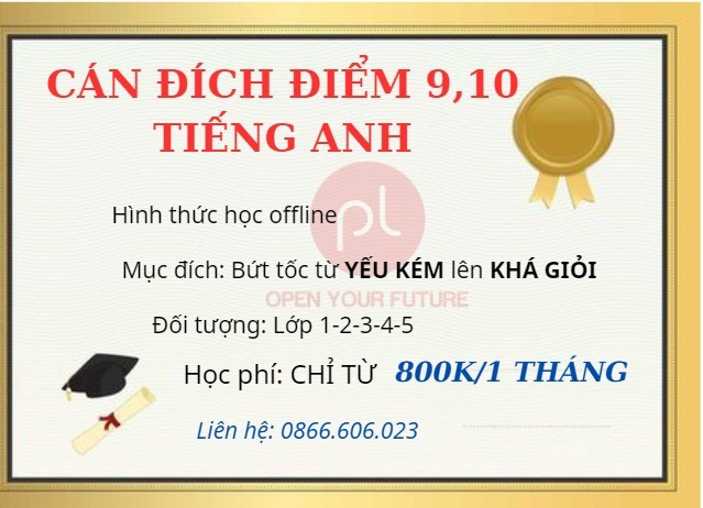 tiếng anh Tiểu học tại Vĩnh Yên
