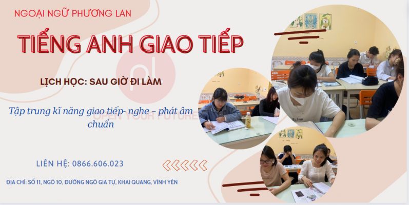 tiếng anh giao tiếp cho người đi làm tại Vĩnh Phúc
