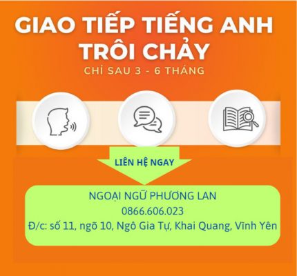 tiếng anh giao tiếp cho người đi làm tại Vĩnh Phúc