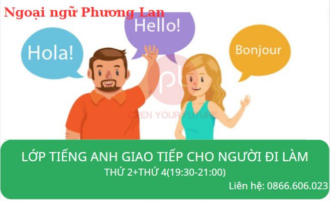 tiếng anh giao tiếp cho người đi làm tại Vĩnh Yên