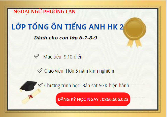 tiếng anh lớp 7 tại Vĩnh Yên