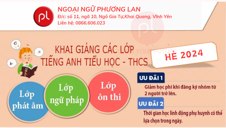tiếng anh trẻ em tại Vĩnh Phúc