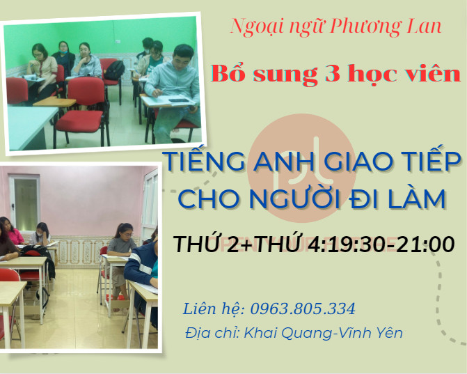 trung tâm Tiếng Anh vĩnh Yên