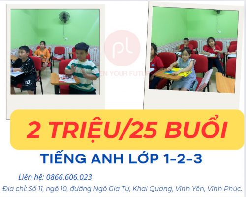 tiếng anh tiểu học tại Vĩnh phúc