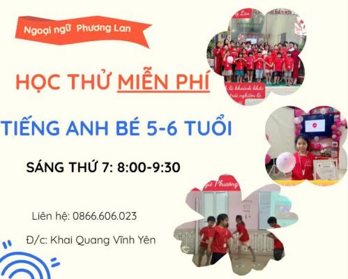 tiếng anh lớp 1 tại vĩnh yên