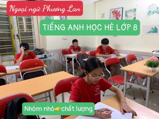 tiếng anh lớp 8 hè tại Vĩnh Yên
