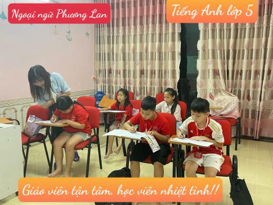 tiếng anh lớp 5 tại Vĩnh Phúc