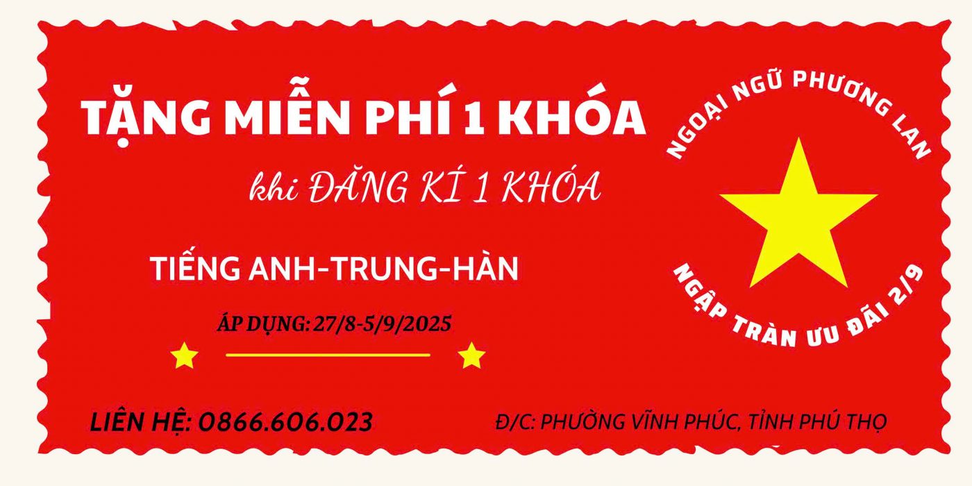 Trung tâm tiếng Anh Vĩnh Yên