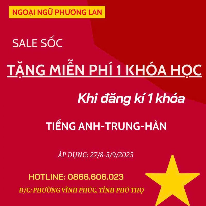 trung tâm tiếng anh Vĩnh Yên